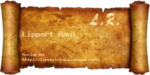 Lippert Raul névjegykártya